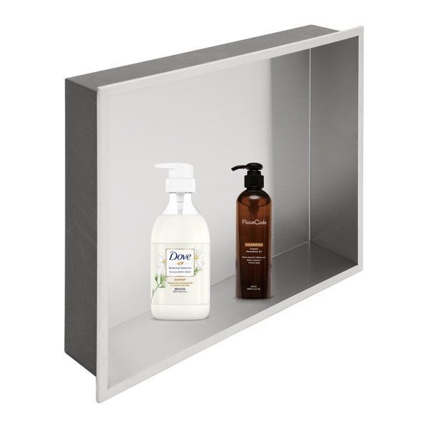 Logmey 18 x 14 Bathroom Niche Shower Stainless Steel Niche Single